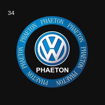 Volkswagen Door lights PHAETON Logo Nr. 78 (quantité 1 = 2 Logo Films /2 feux de porte)