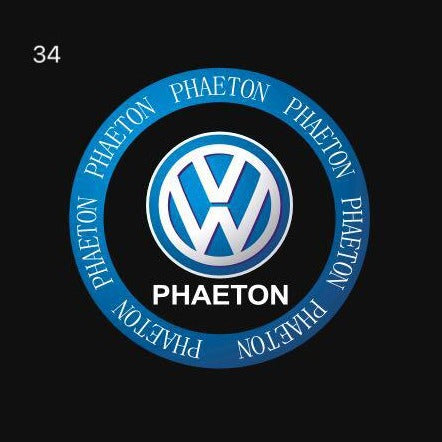 Volkswagen Door lights PHAETON  Logo  Nr. 78  (quantity 1 = 2 Logo Films /2 door lights）