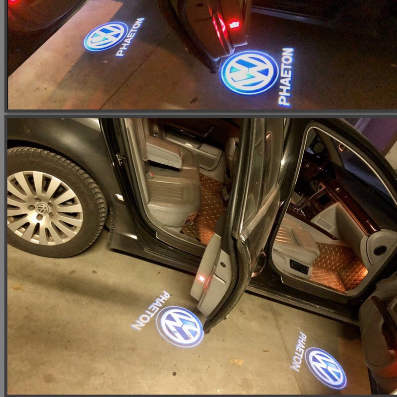 Volkswagen Door lights PHAETON  Logo  Nr. 76  (quantity 1 = 2 Logo Films /2 door lights）