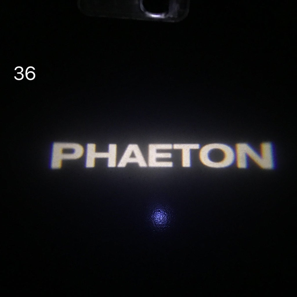 Volkswagen Luci porta PHAETON Logo Nr. 73 (quantità 1 = 2 Pellicole per logo / 2 luci porta）