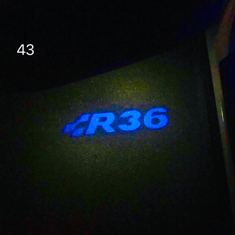 Volkswagen Door lights R36 Logo  Nr. 38( quantity 1 = 2 Logo Film / 2 door lights)