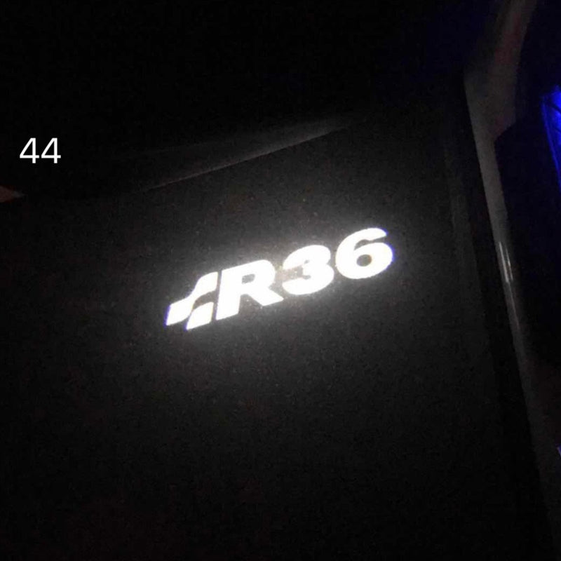 Volkswagen Door lights R36 Logo Nr.23 (quantité 1 = 2 Logo Films /2 feux de porte)
