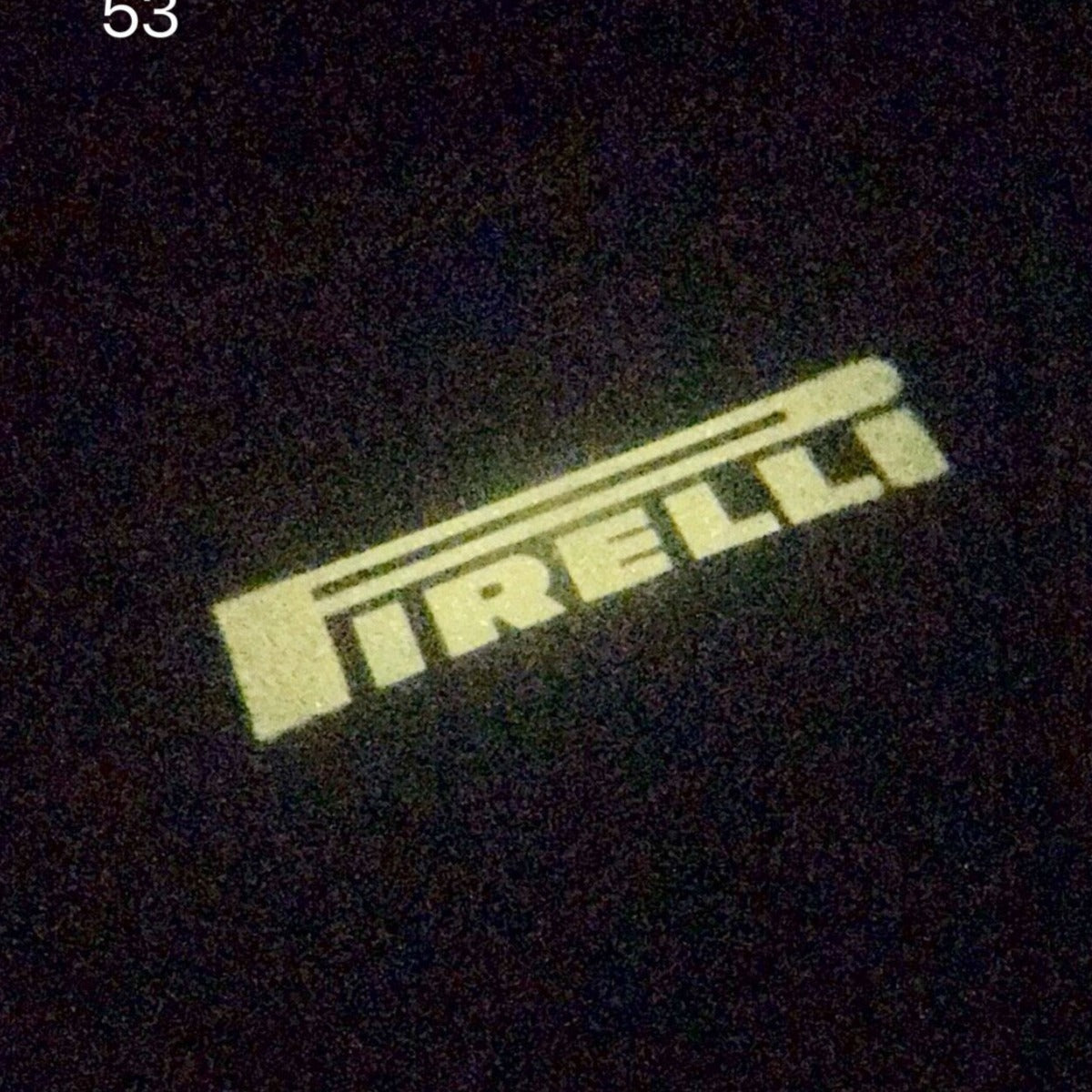 Volkswagen Luces de puerta PIRELLI Logo Nr. 42 (cantidad 1 = 2 películas con logotipo / 2 luces de puerta）