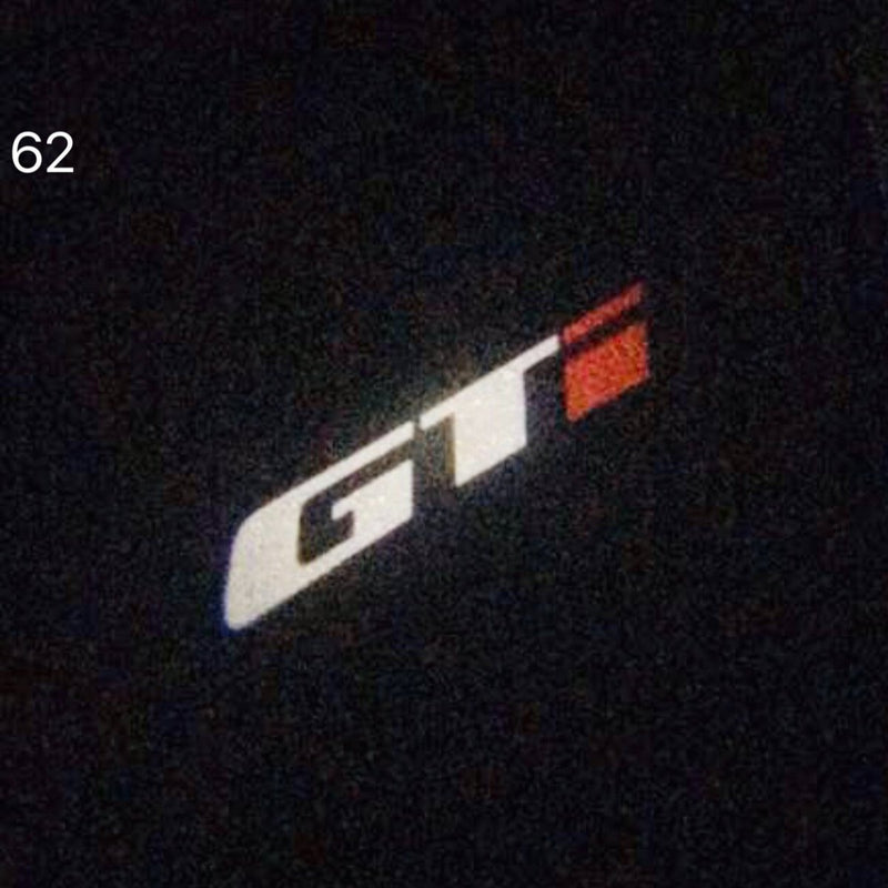 فولكس واجن الباب أضواء GTI الشعار Nr. 47 (كمية 1 = 2 شعار الأفلام / 2 أضواء الباب)
