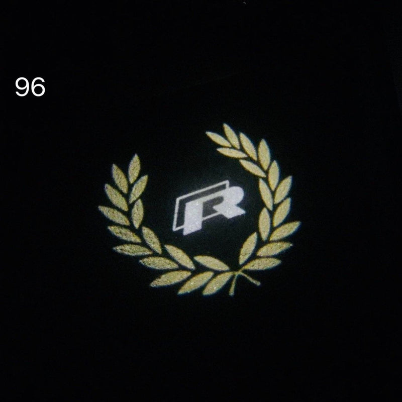 أضواء أبواب فولكس فاجن R Logo Nr. 57 (الكمية 1 = 2 Logo Films / 2 Door Lights