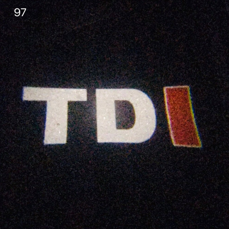 Volkswagen Door lights TDI  Logo  Nr. 56  (quantity 1 = 2 Logo Films /2 door lights）