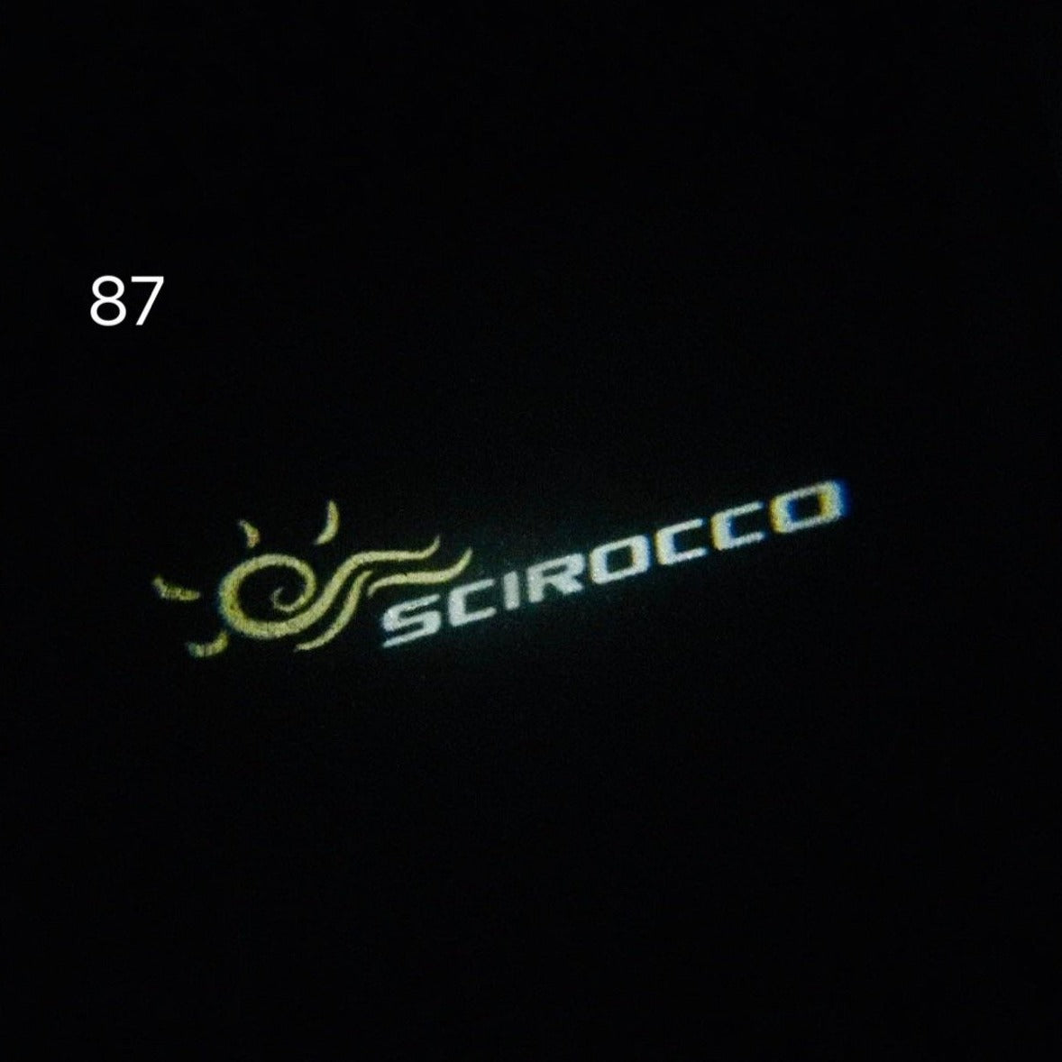 Volkswagen Türleuchten SCIROCCO Logo Nr. 61 (Menge 1 = 2 Logofolien /2 von Leuchten)