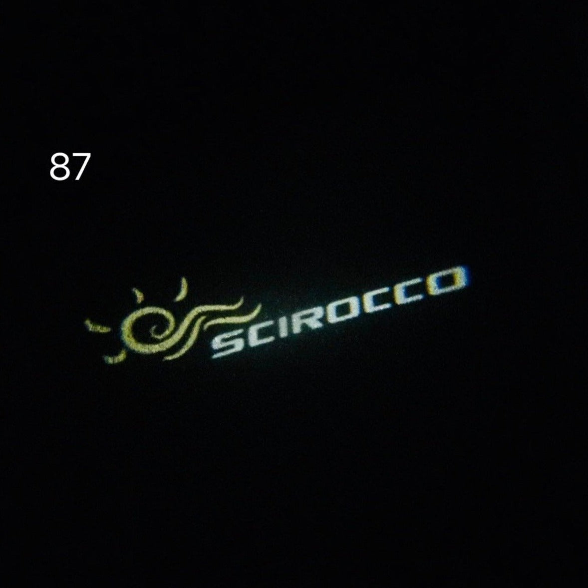 Feux de porte Volkswagen SCIROCCO Logo Nr. 61 (quantité 1 = 2 films de logo / 2 lumières de porte）