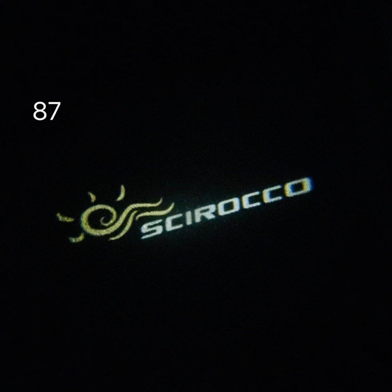 Volkswagen Door lights SCIROCCO Logo  Nr. 61  (quantity 1 = 2 Logo Films /2 door lights）