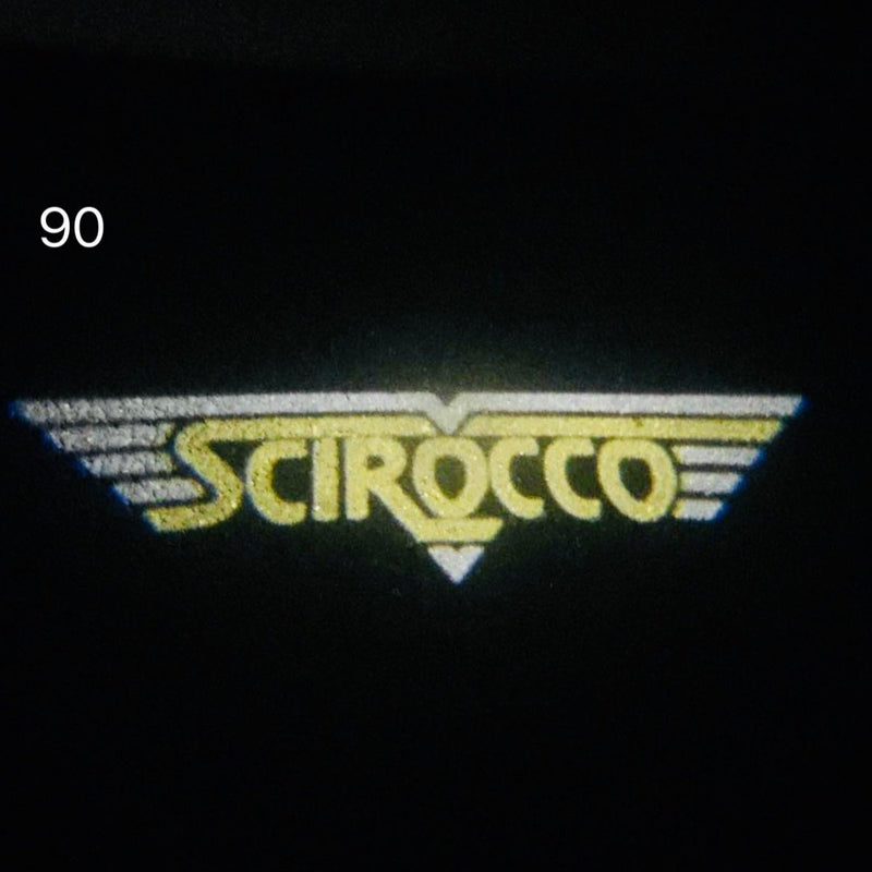 Volkswagen Door lights SCIROCCO Logo  Nr. 60 (quantity 1 = 2 Logo Films /2 door lights）
