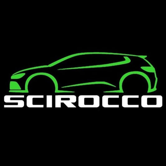 أضواء أبواب فولكس فاجن شعار SCIROCCO Nr. 62 (الكمية 1 = 2 Logo Films / 2 Door Lights）