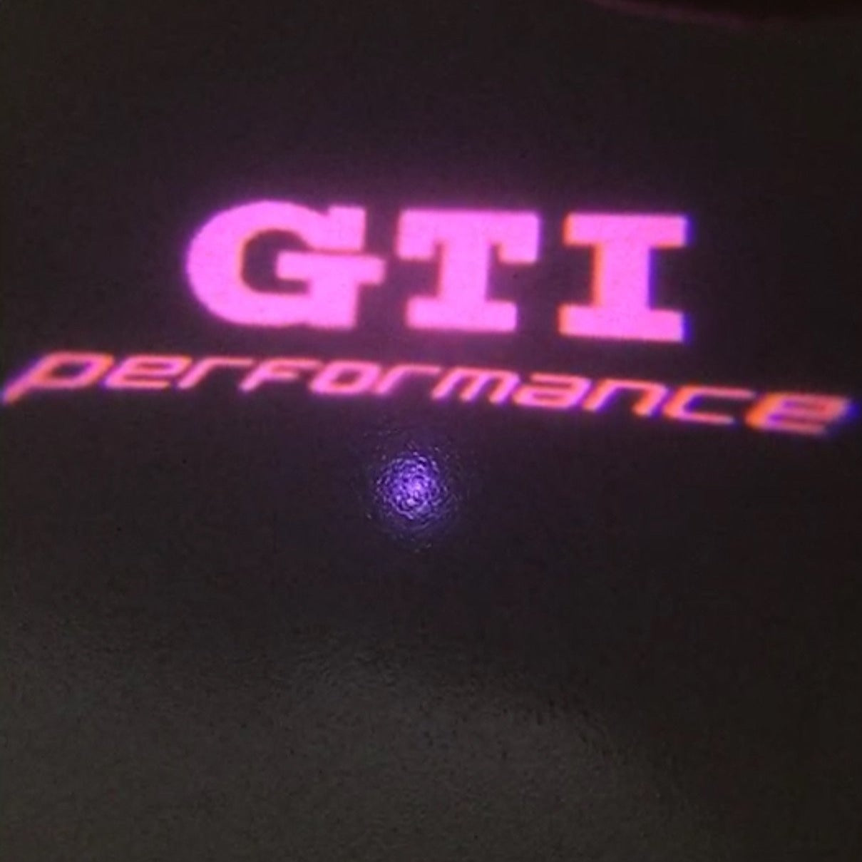 Volkswagen Door lights  GTI PERFORMANCE Logo  Nr. 18  ( quantity 1 = 2 Logo film / 2 door lights)