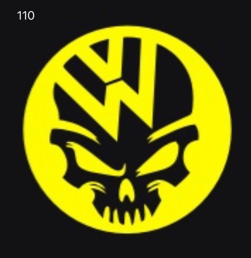 Volkswagen Türleuchten Logo Nr. 15 (Menge 1 = 2 Logofolien /2 Türleuchten)