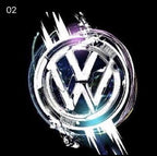 Volkswagen Door lights Original Logo  Nr. 146 ( quantity 1 = 2 logo film / 2 door lights）