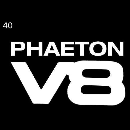 Volkswagen Porta luci PHAETON V8 Logo Nr. 75 (quantità 1 = 2 Logo Film /2 luci)