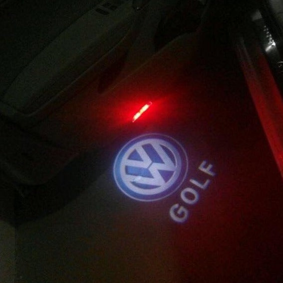 Volkswagen Door lights GOLF Logo  Nr. 0201 (quantity 1 = 2 Logo Films /2 door lights）