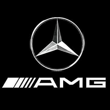 MERCEDES BENZ AMG LOGO PROJECTOT LIGHTS Nr.18 (cantidad 1 = 1 juego/2 luces de puerta)