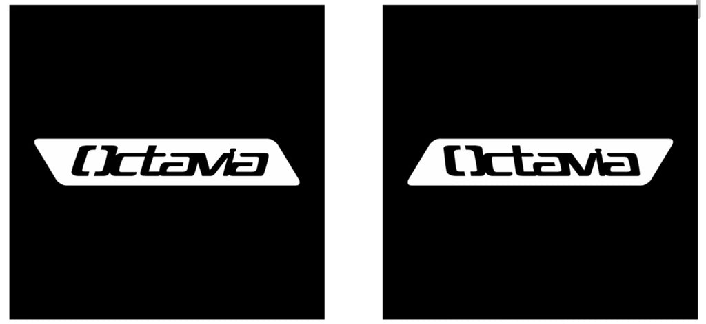 SKODA OCTAVIA LOGO PROJECTOT LIGHTS Nr.66 (quantity  1 =  2 Logo Film /  2 door lights)