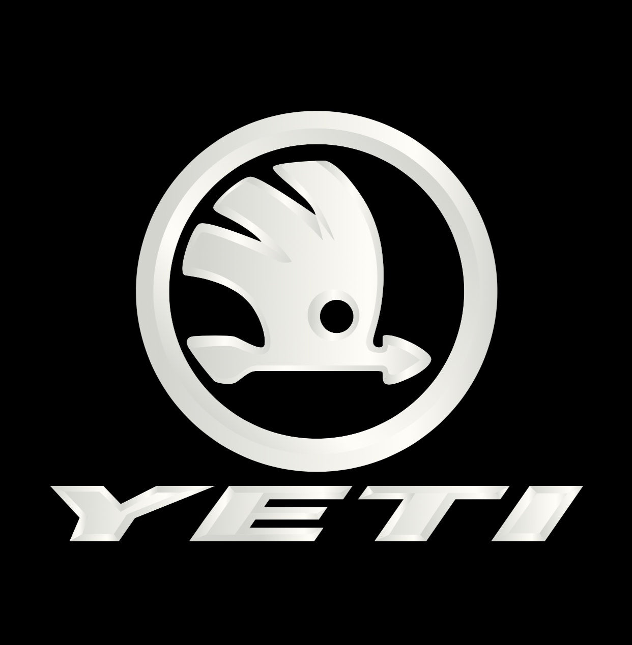 SKODA YETI LOGO LIGHTS Nr.53 (quantité 1 = 2 Logo Film / 2 feux de porte)