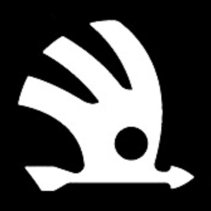 SKODA LOGO PROJECTOT LIGHTS Nr.07 (Menge 1 = 2 Logo Film / 2 Türleuchten)