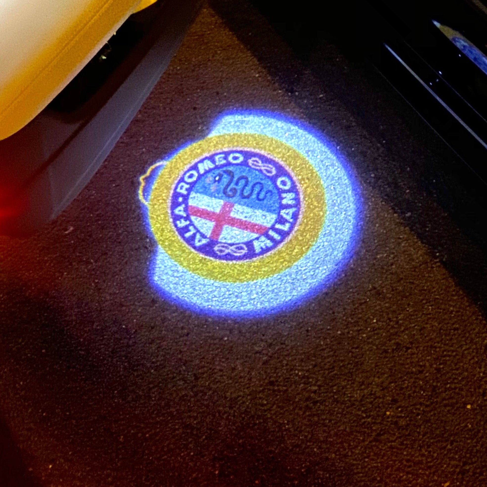 ALFA ROMEO LOGO PROJECTOR LIGHTS Nr.43 (quantité 1 = 2 Film Logo / 2 feux de porte)
