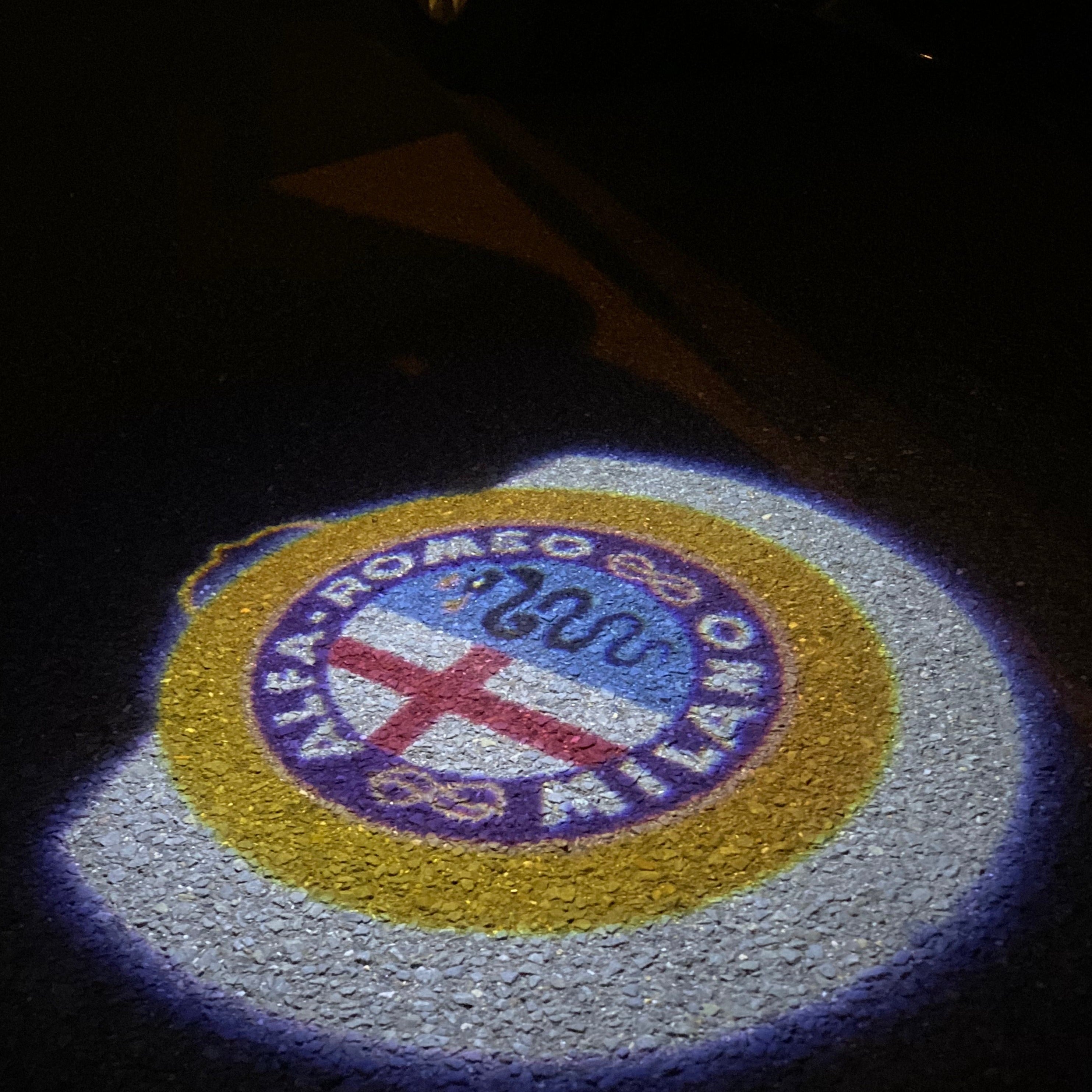 ALFA ROMEO LOGO PROJECTOR LIGHTS Nr.43 (quantité 1 = 2 Film Logo / 2 feux de porte)