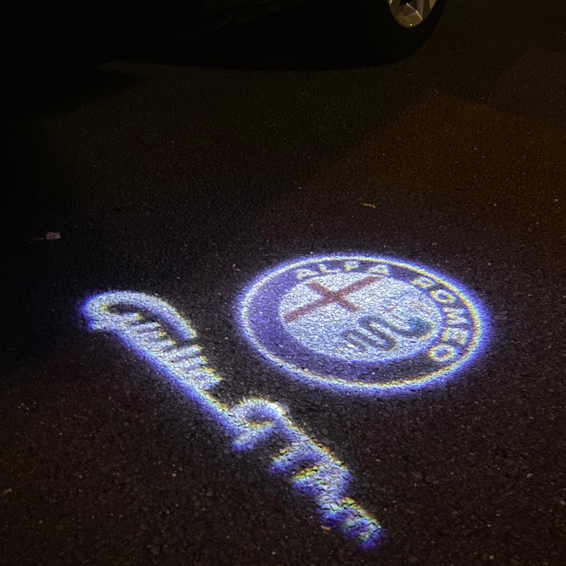Alfa Romeo Giulietta GTA LOGO PROJECTOT LIGHTS Nr.75 (quantity  1 =  2 Logo Film /  2 door lights)