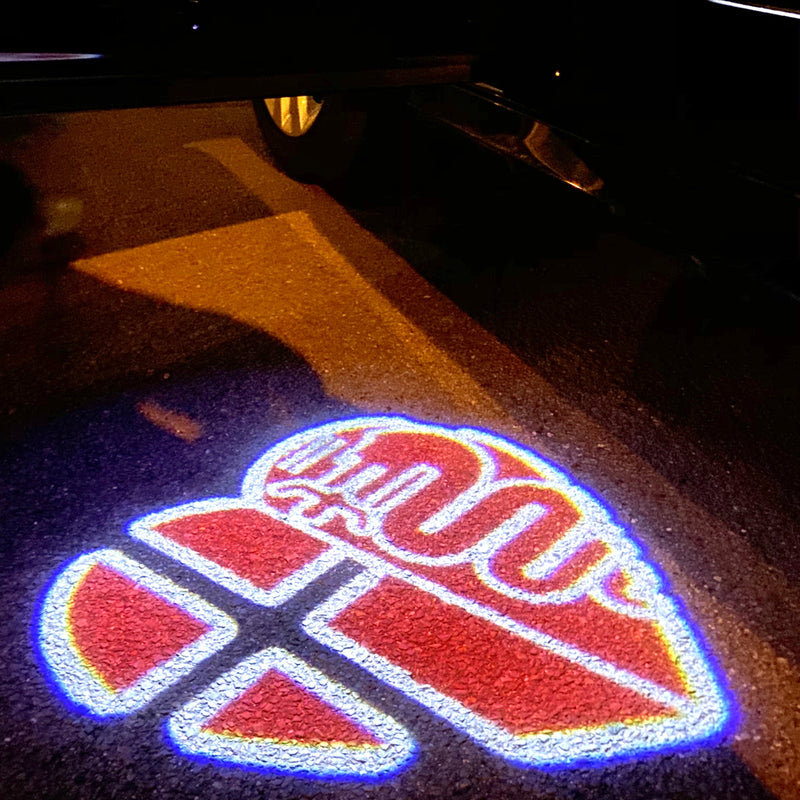 Alfa Romeo LOGO PROJECTOT LIGHTS Nr.19 (quantità 1 = 2 Logo Film / 2 luci porta)