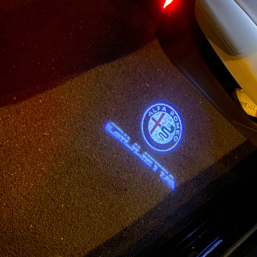 Alfa Romeo Giulietta LOGO PROJECTOT LIGHTS Nr.86 (quantità 1 = 2 Logo Film / 2 luci porta)