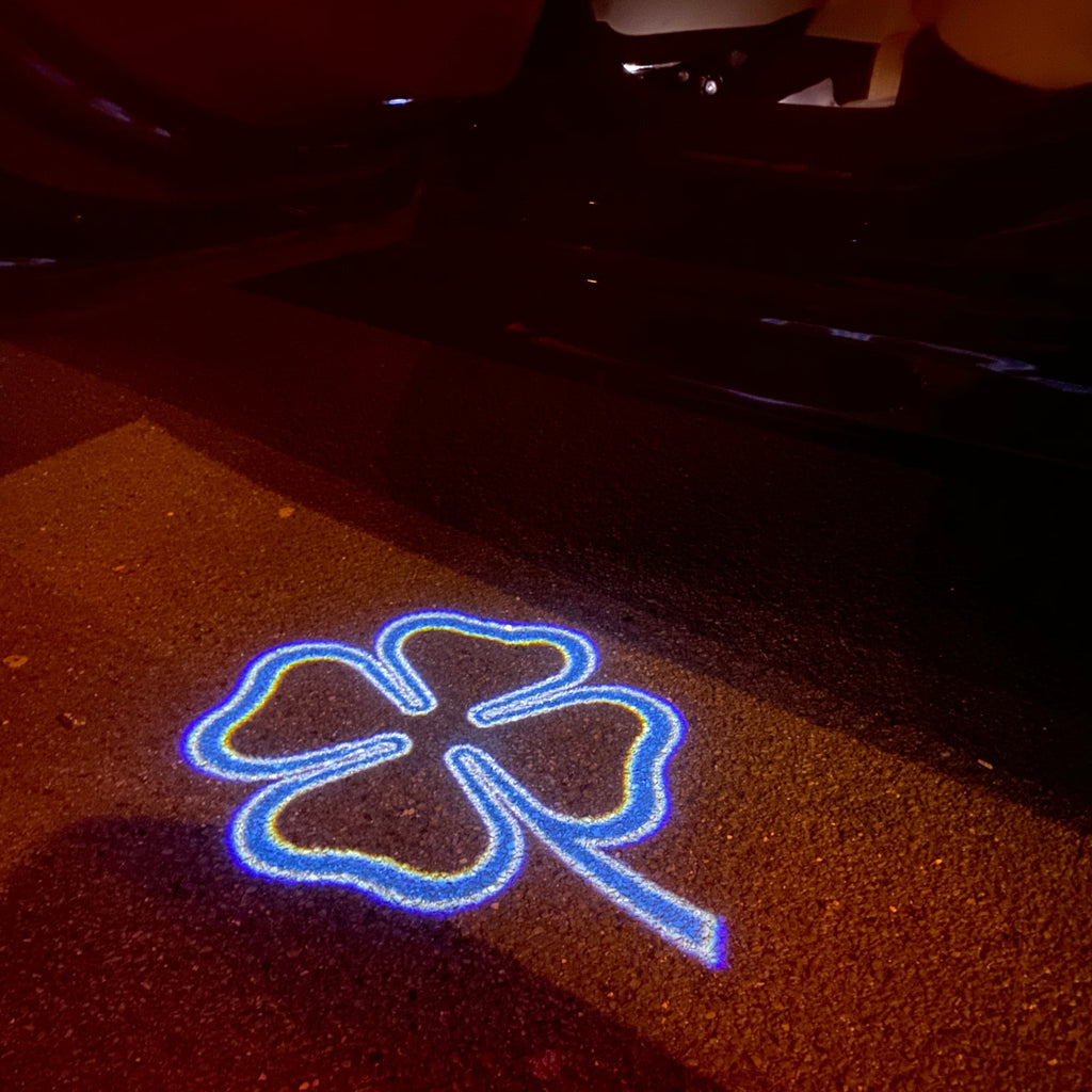 Alfa Romeo Quadrifoglio LOGO PROJECTOT LIGHTS Nr.34 (quantity  1 =  2 Logo Film /  2 door lights)