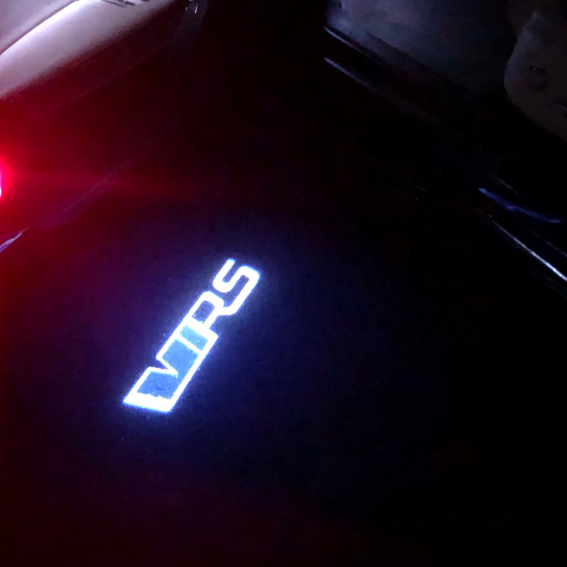 SKODA VRS LOGO PROJECTOT LIGHTS Nr.31 (quantity  1 =  2 Logo Film /  2 door lights)