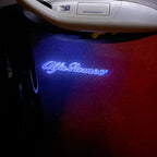 Alfa Romeo PURPLE COLOR LOGO PROJECTOT LIGHTS Nr.09  (quantity  1 =  2 Logo Film /  2 door lights)