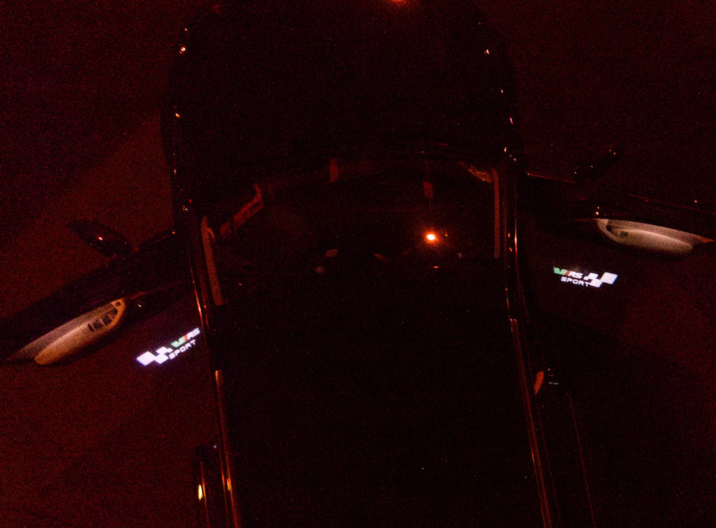 SKODA VRS LOGO FLOO lights Nr.22 (الكمية 1 = 2 Logo Film / 2 oP lights)