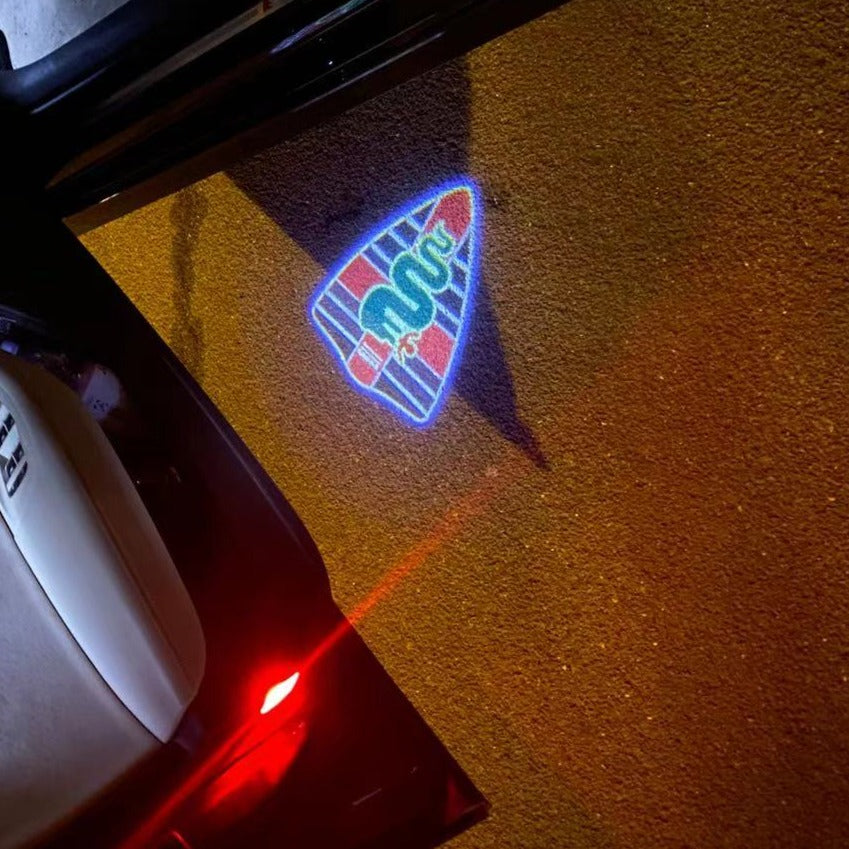 LUCI PROIETTORI LOGO Alfa Romeo Nr.45 (quantità 1 = 2 Logo Film / 2 luci porte)