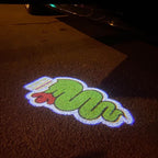 Alfa Romeo Biscione Snake LOGO PROJECTOR LIGHTS Nr.42 (الكمية 1 = 2 Logo Film / 2 Door Lights)