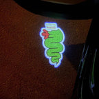 Alfa Romeo Biscione Snake LOGO PROJECTOR LIGHTS Nr.42 (الكمية 1 = 2 Logo Film / 2 Door Lights)