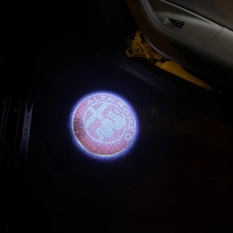 Alfa Romeo LOGO PROJECTOT LIGHTS Nr.23 (Menge 1 = 2 Logo Film / 2 Türleuchten