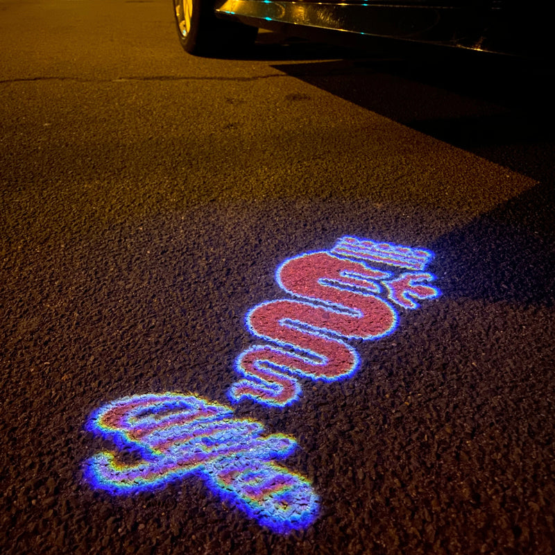 Alfa Romeo Biscione snake LOGO PROJECTOT LIGHTS Nr.66 (quantity  1 =  2 Logo Film /  2 door lights)