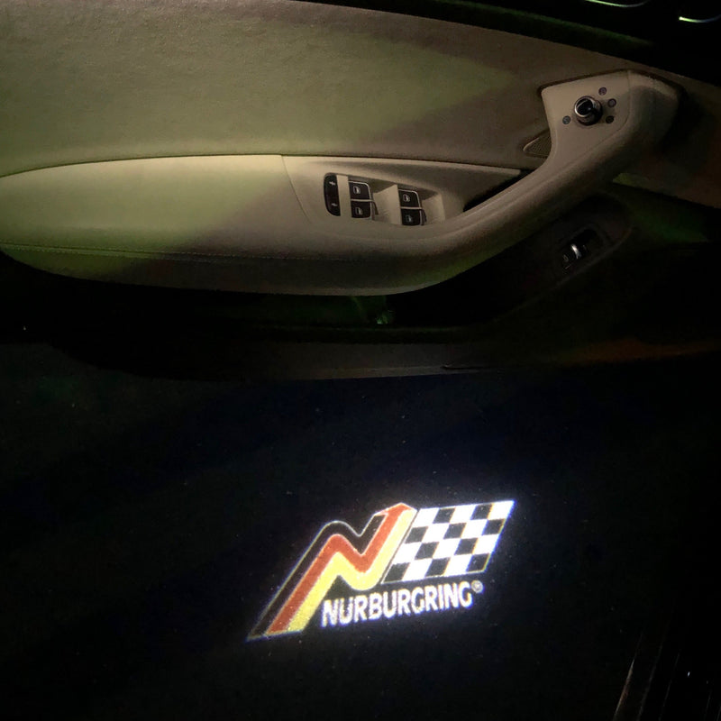 Nürburgring Logo door lights Nr.249  (quantity 1 = 2 Logo Films /2 door lights）Automobile Racing & Culture
