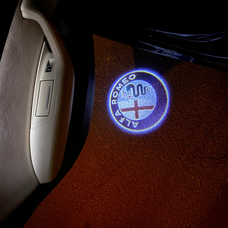 Alfa Romeo LOGO PROJECTOT LIGHTS Nr.37 (quantité 1 = 2 Logo Film / 2 feux de porte)