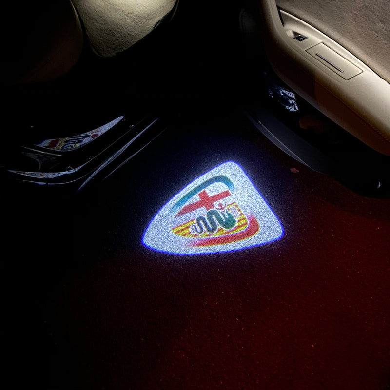 Alfa Romeo LOGO PROJECTOT LIGHTS Nr.38 (quantità 1 = 2 Logo Film / 2 luci porta)