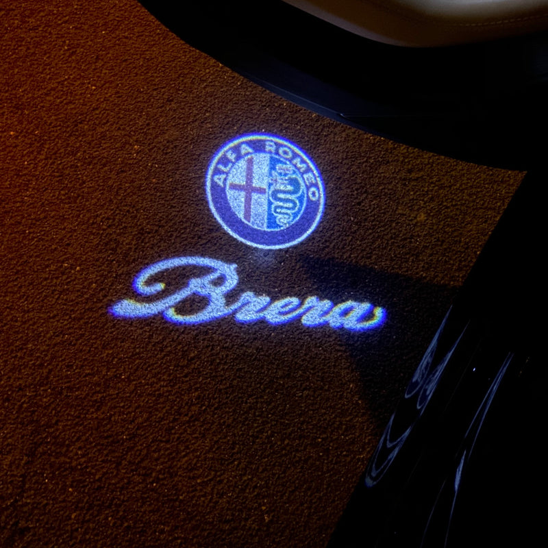 Alfa Romeo BRERA LOGO PROJECTOT LIGHTS Nr.103 (cantidad 1 = 2 logo película / 2 luces de puerta)