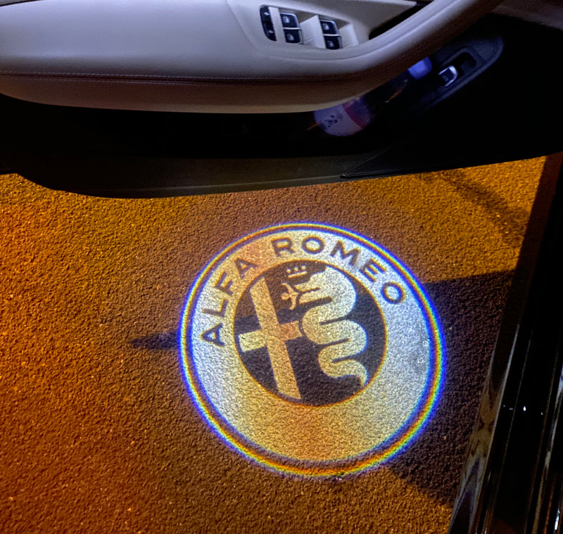 Alfa Romeo LOGO PROJECTOT LIGHTS Nr.15 (cantidad 1 = 2 logo película / 2 luces de puerta)
