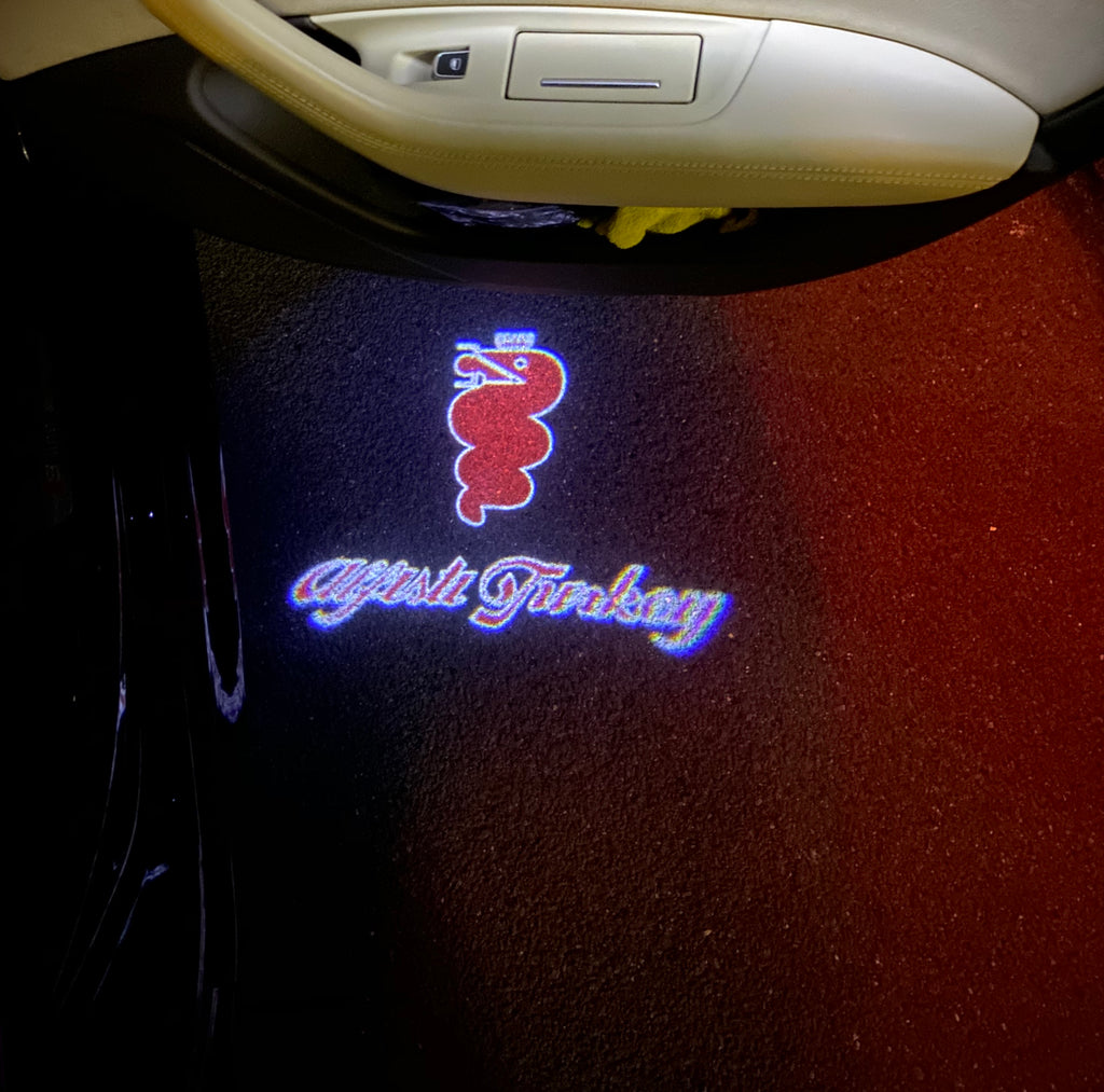 Alfa Romeo LOGO PROJECTOR LIGHTS Nr.106 (Menge 1 = 2 Logo Film / 2 Türlichter)