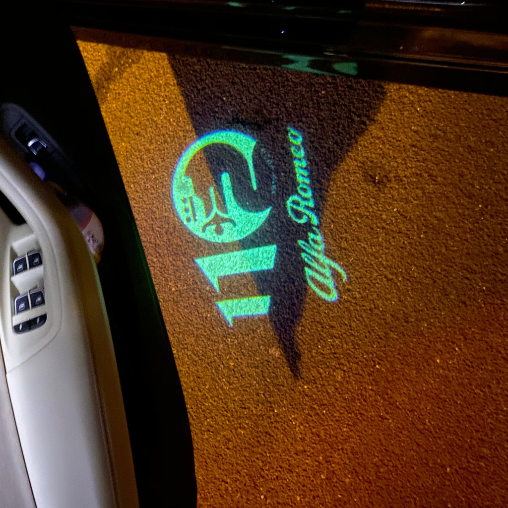 Alfa Romeo sign projection Light No. 25 (qty. 1 = 2 sign film / 2 Door Lights)