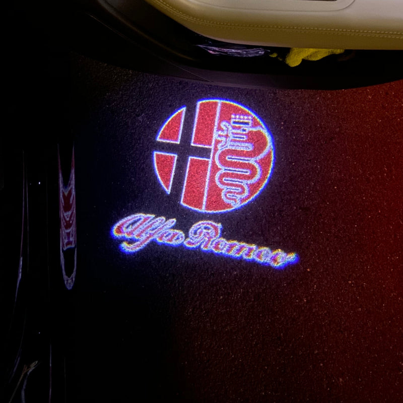 Alfa Romeo LOGO PROJECTOT LIGHTS Nr.11 (quantità 1 = 2 Logo Film / 2 luci porta)
