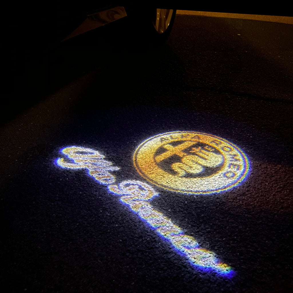 Alfa Romeo LOGO PROJECTOT LIGHTS Nr.16 (quantité 1 = 2 Logo Film / 2 feux de porte)