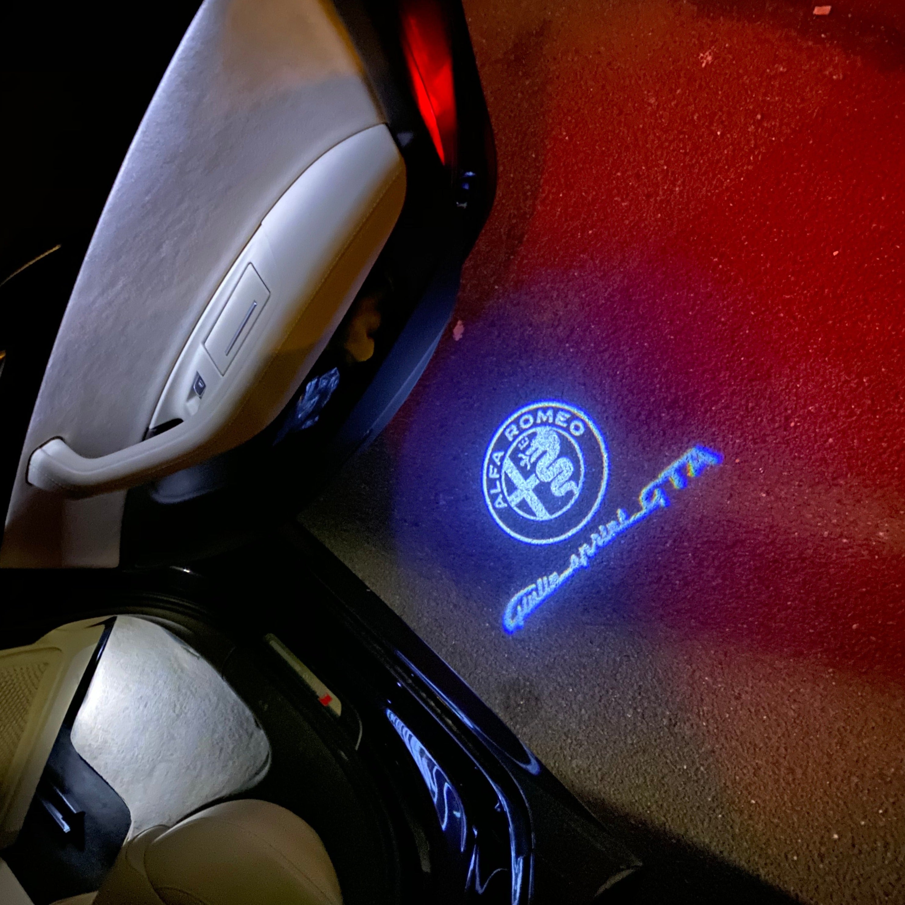 Alfa Romeo Giulietta GTA LOGO PROJECTOT LIGHTS Nr.78 (quantité 1 = 2 Logo Film / 2 feux de porte)