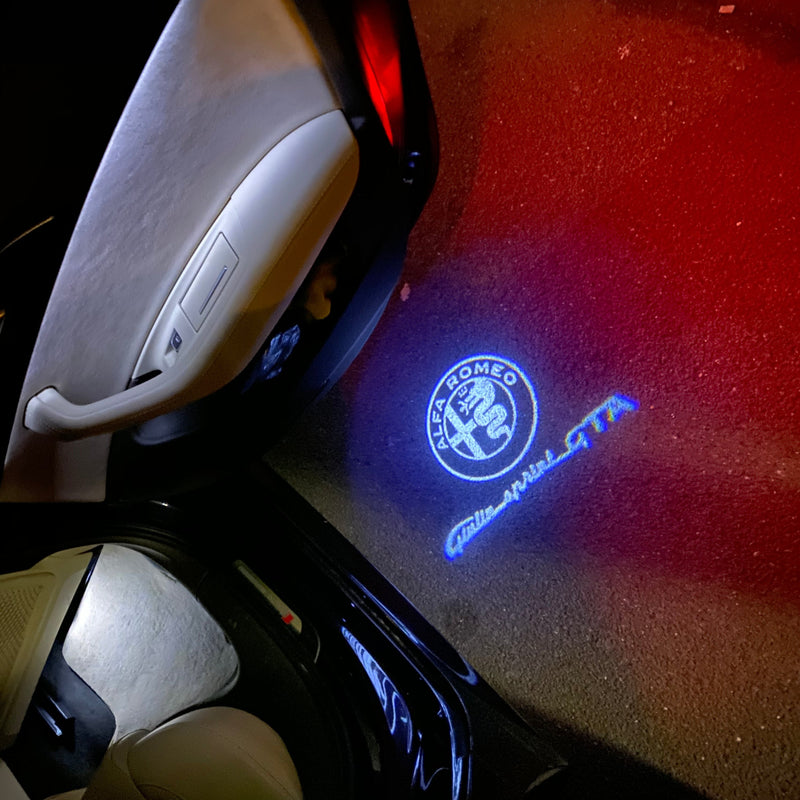 Alfa Romeo Giulietta GTA LOGO PROJECTOT LIGHTS Nr.78 (Menge 1 = 2 Logo Film / 2 Türleuchten)