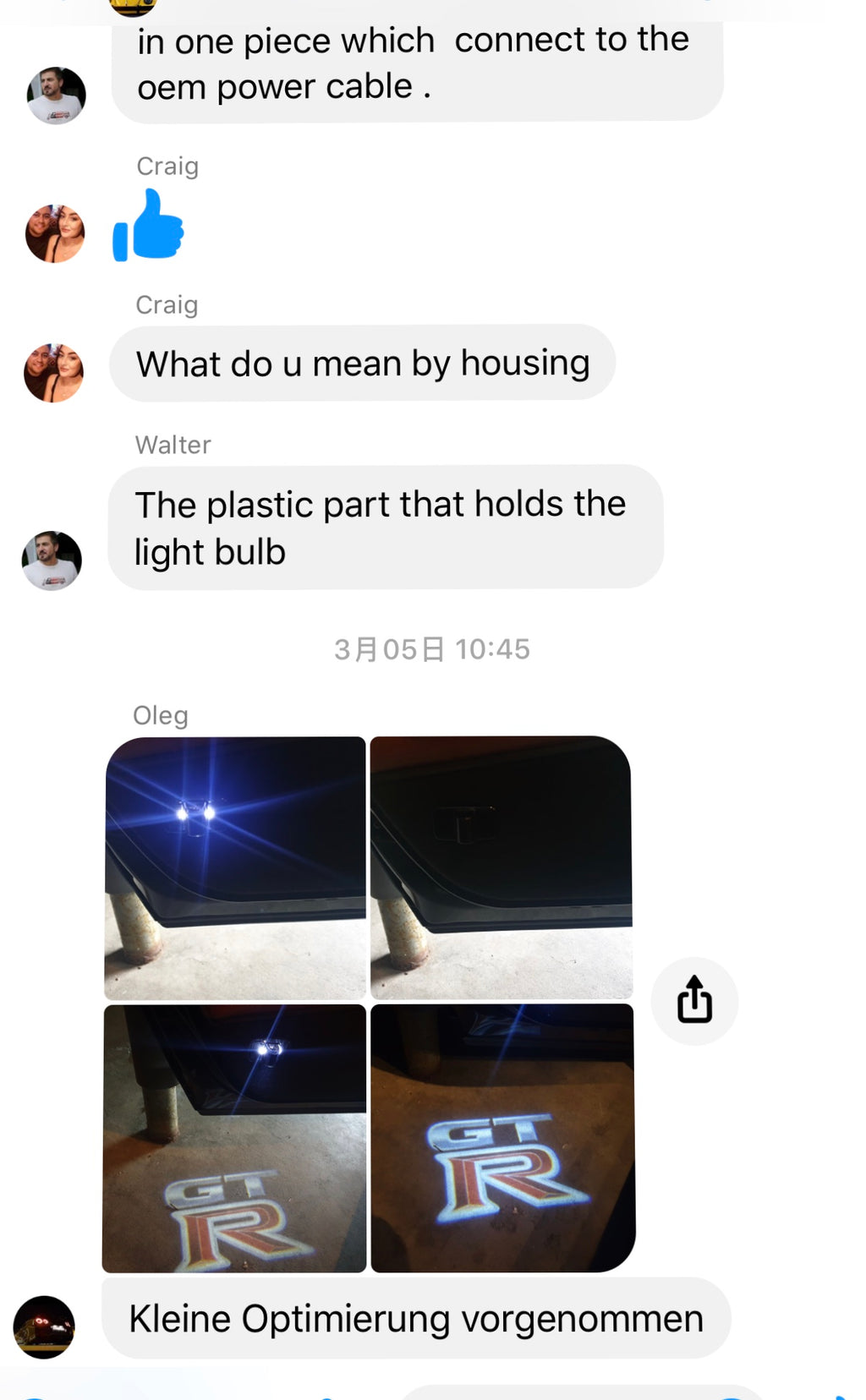 Comentarios sobre la actividad de compra del grupo